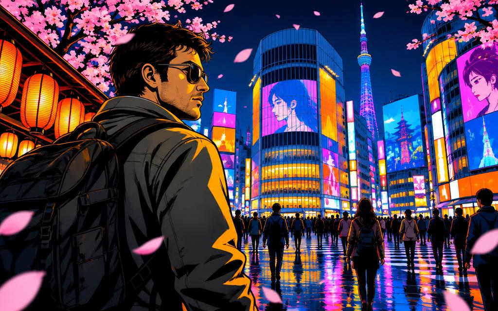 Tokyo comic illustration